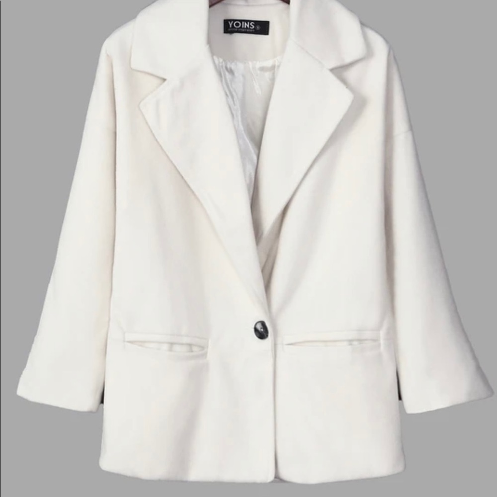 Fashion Lapel One Button Long Sleeves Trench Coat